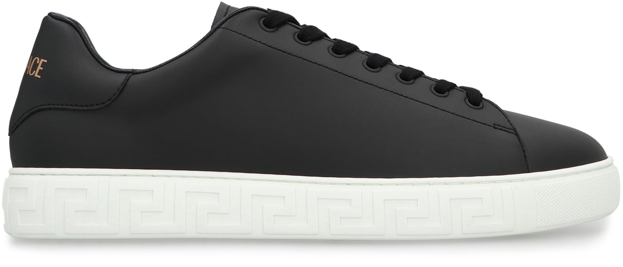 Versace Greca Low-top sneakers Zwart