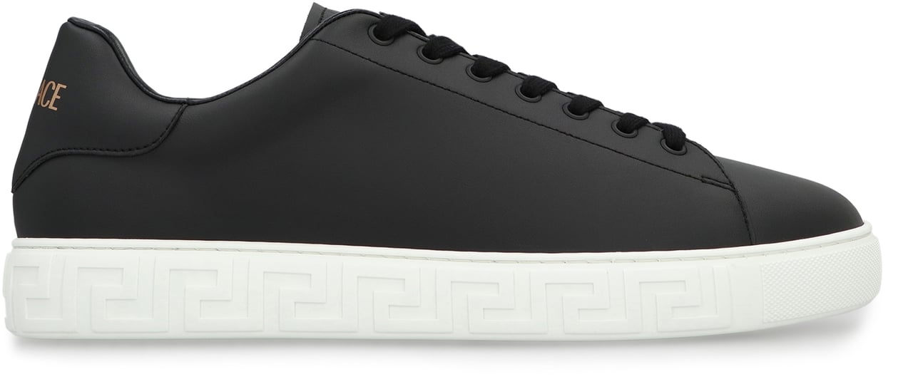 Versace Greca Low-top sneakers Zwart
