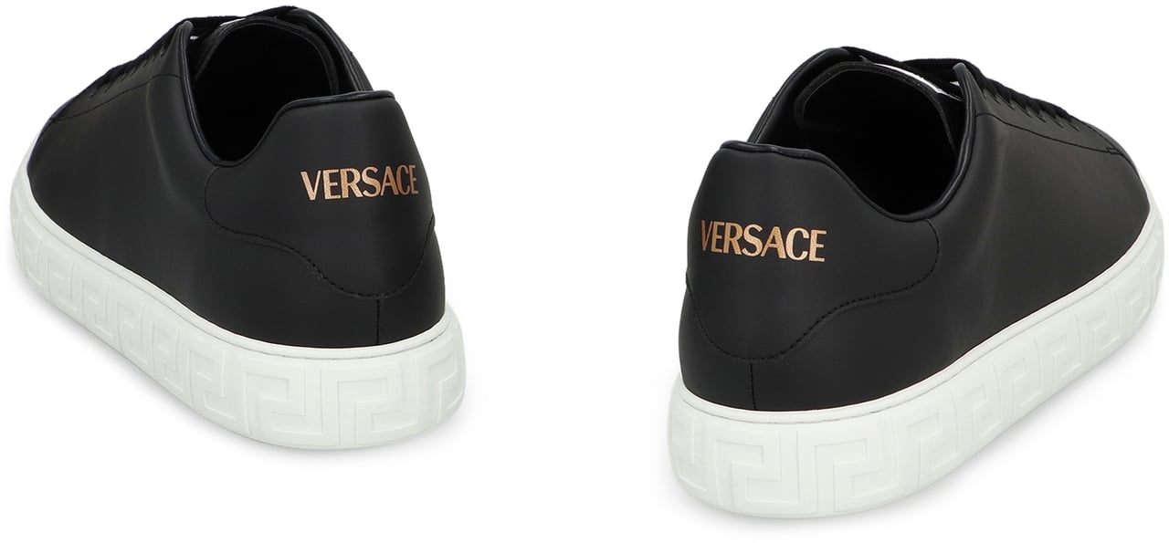 Versace Greca Low-top sneakers Zwart