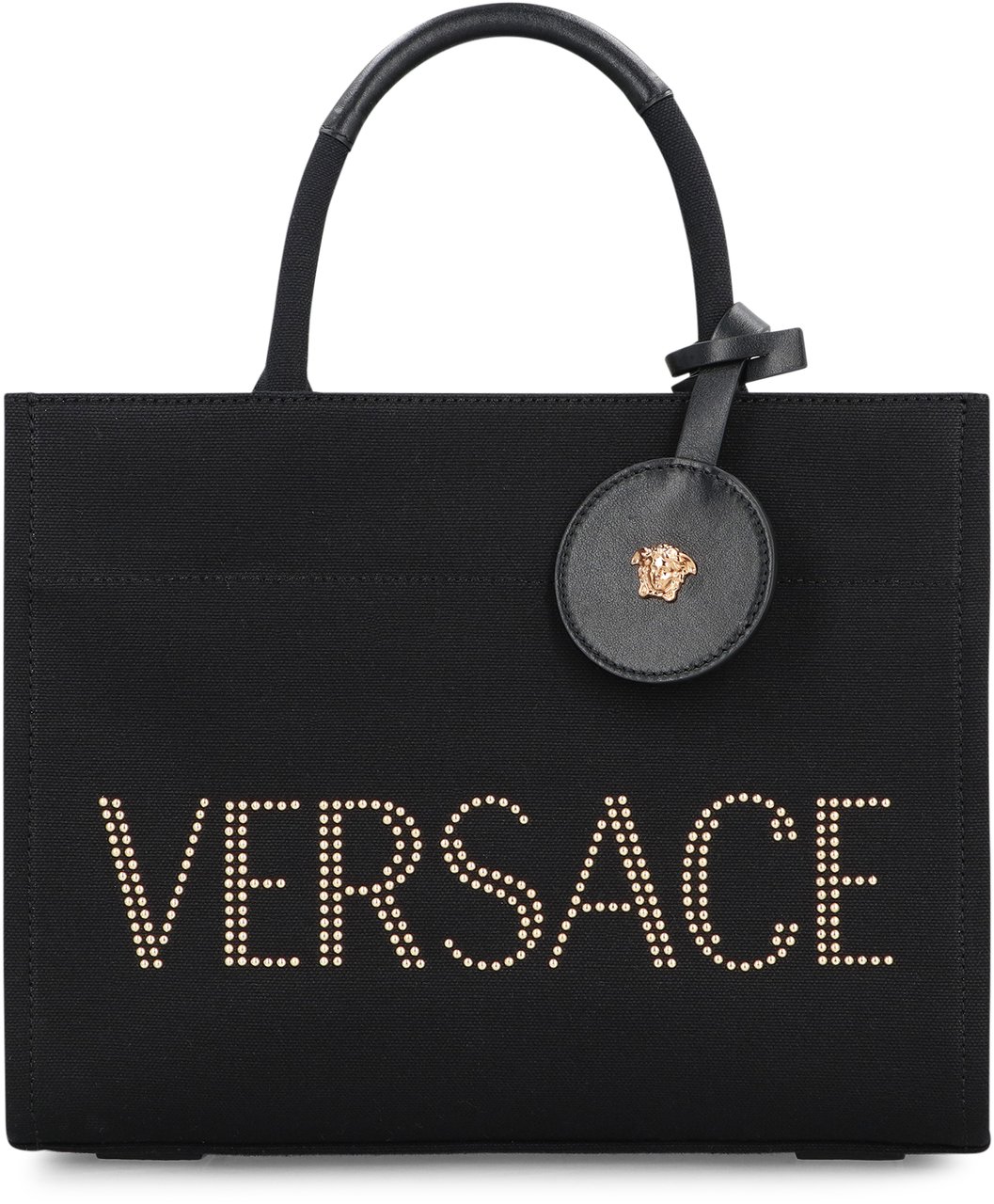 Versace Small canvas tote bag Zwart