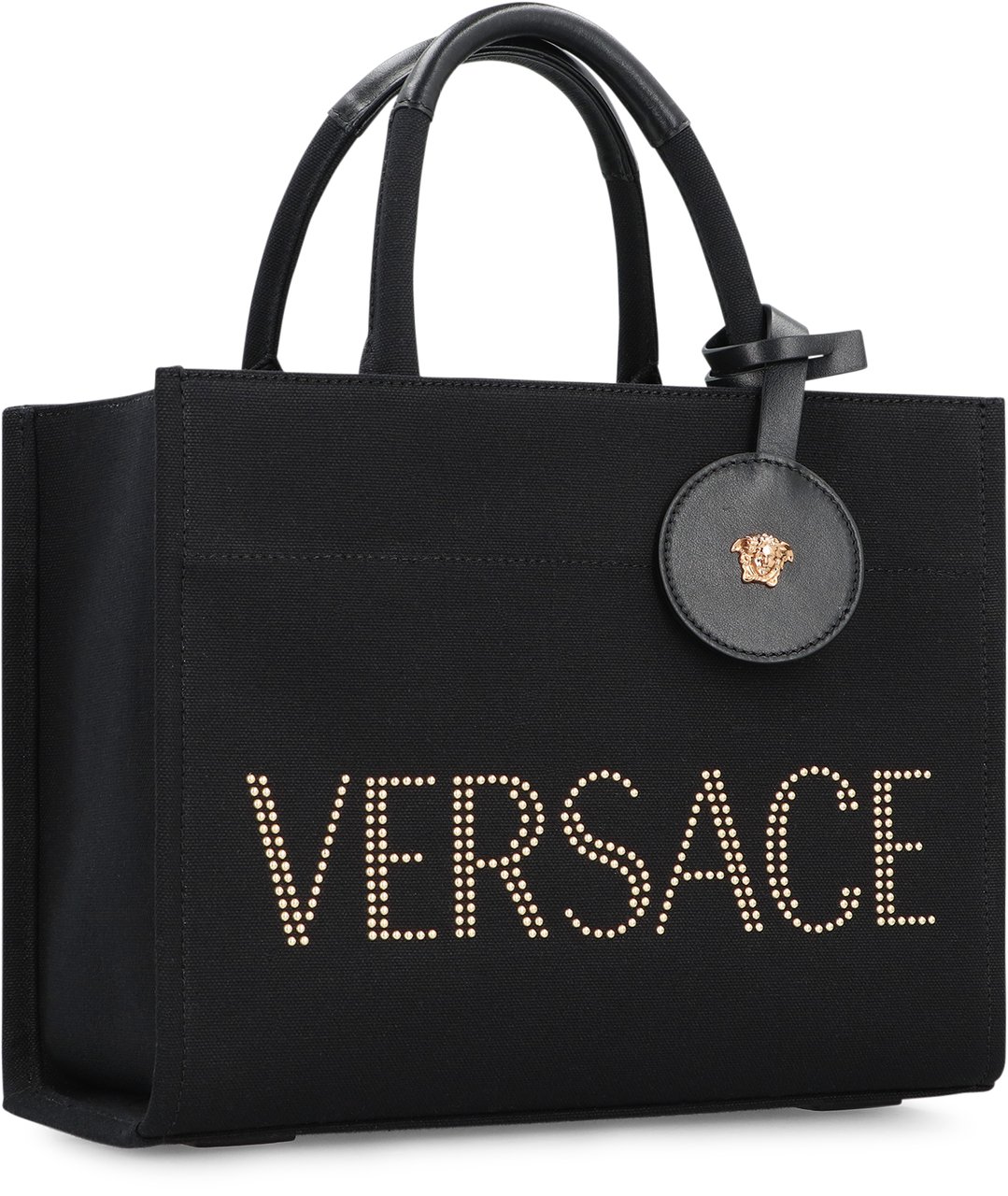 Versace Small canvas tote bag Zwart