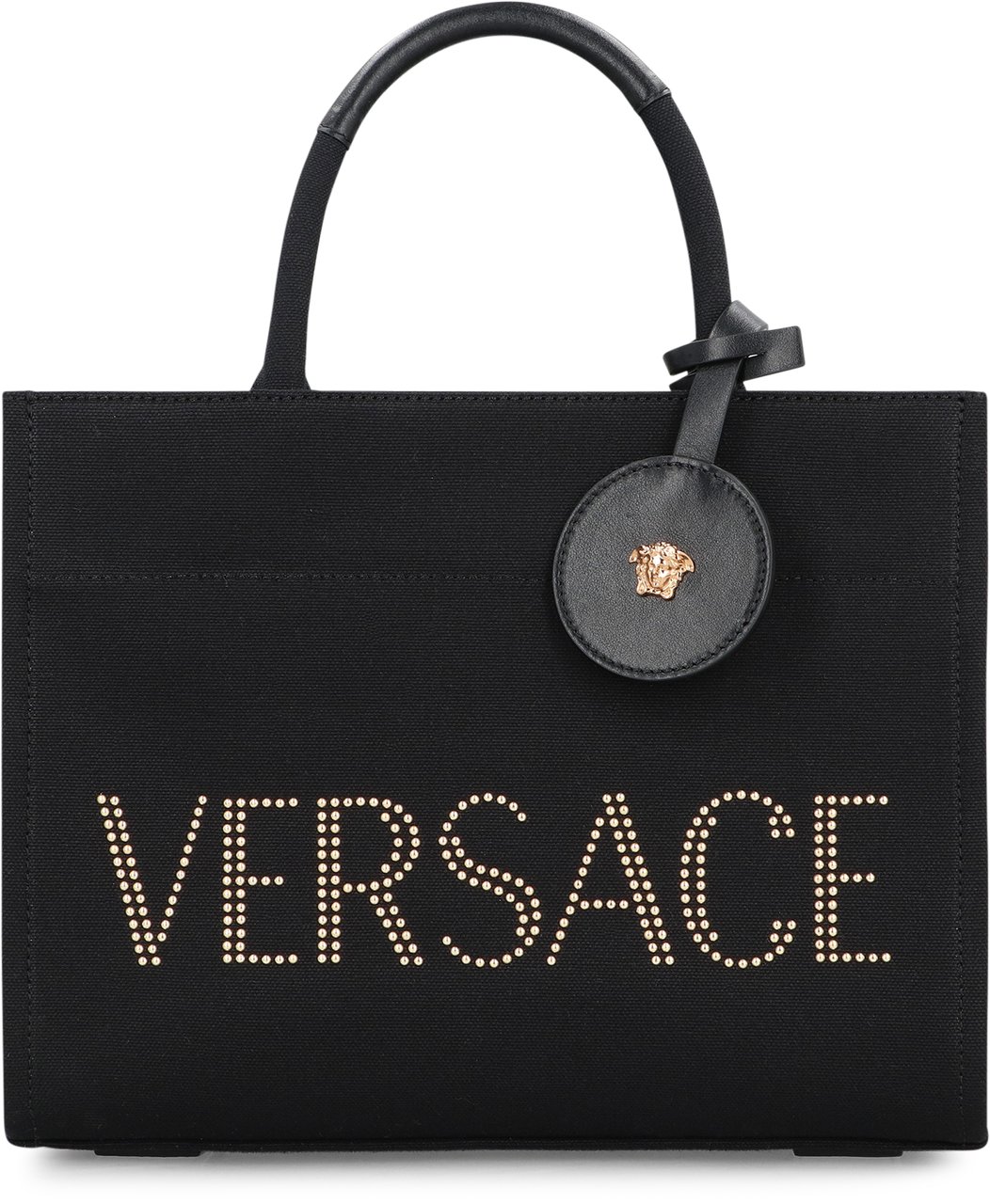 Versace Small canvas tote bag Zwart