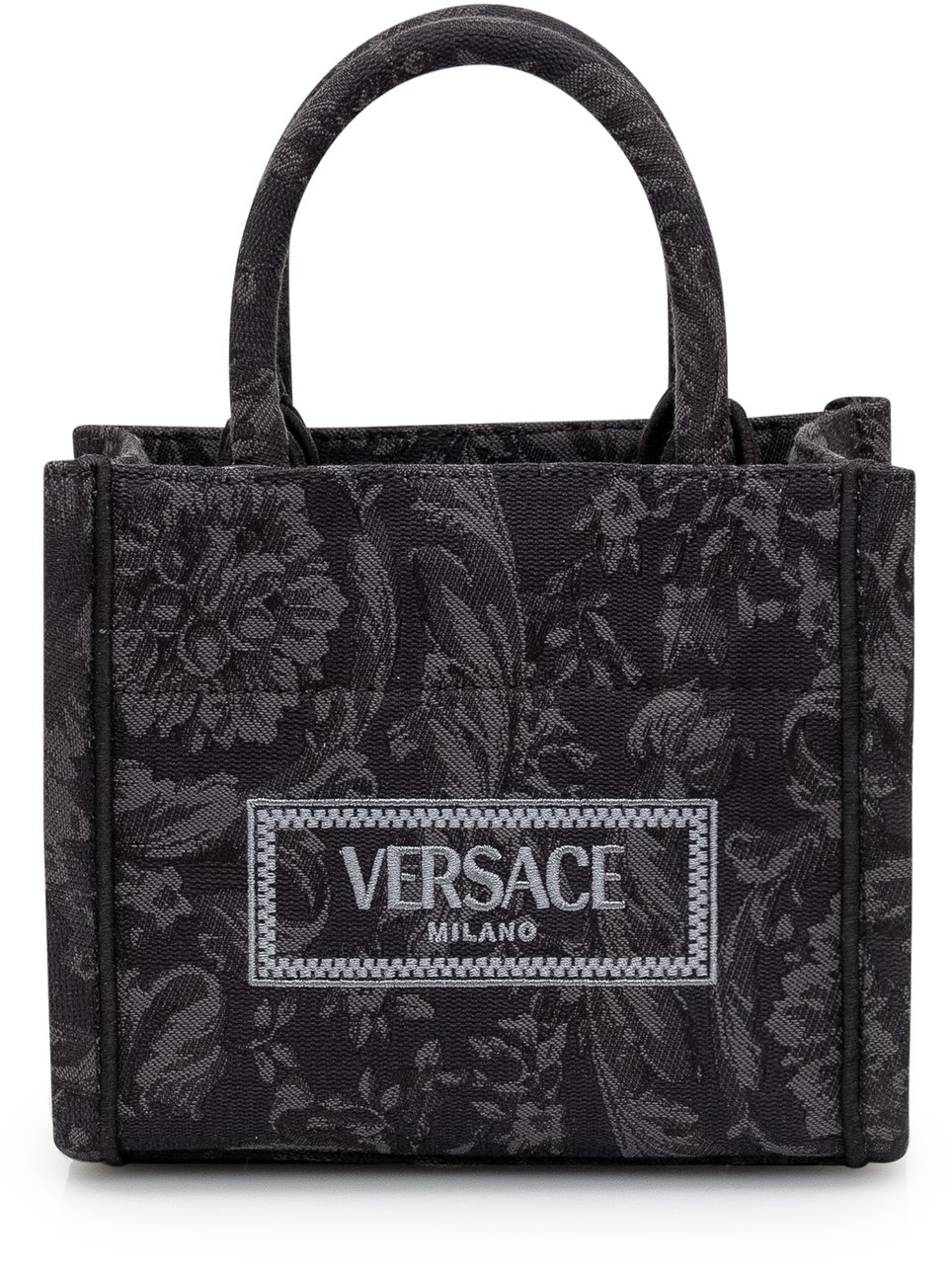 Versace Borsa Tote Athena Barocco Extra Piccola Zwart