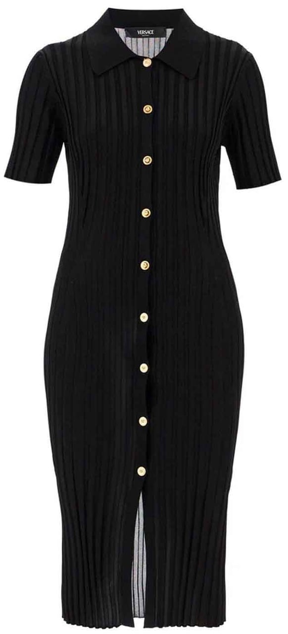 Versace Versace Knitted Mini Dress Zwart