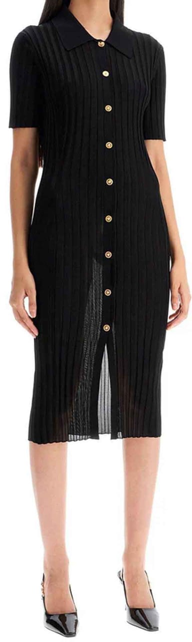 Versace Versace Knitted Mini Dress Zwart