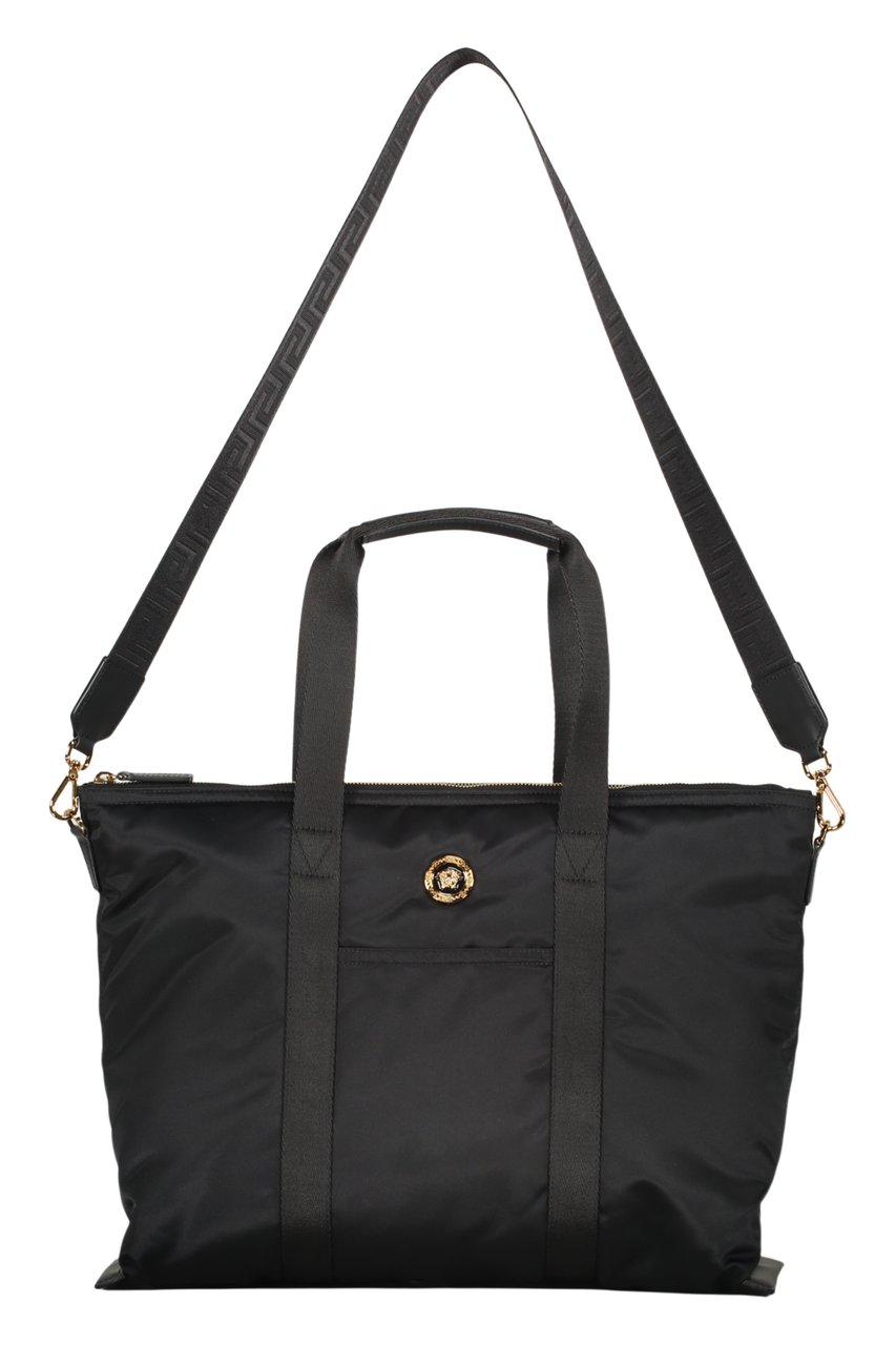 Versace Nylon tote Zwart