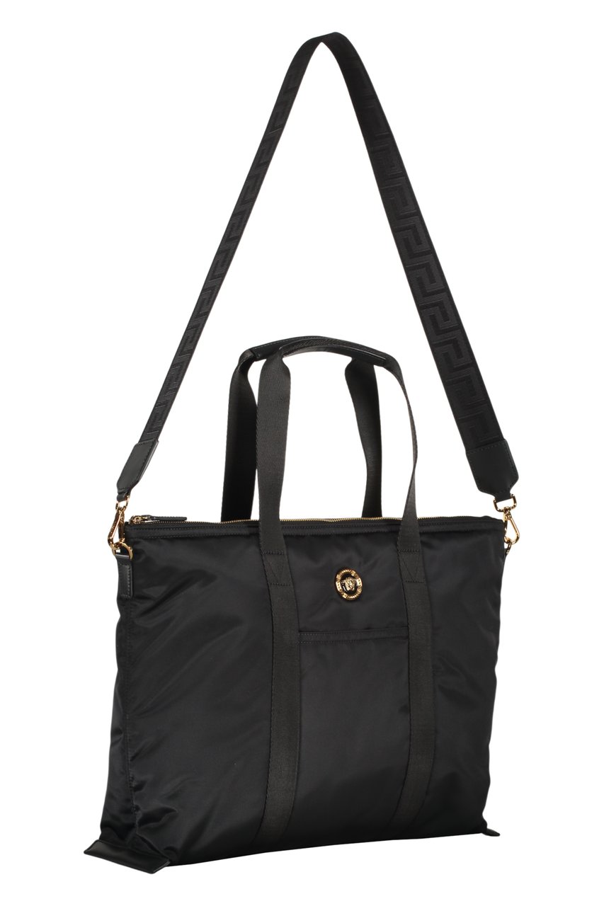 Versace Nylon tote Zwart