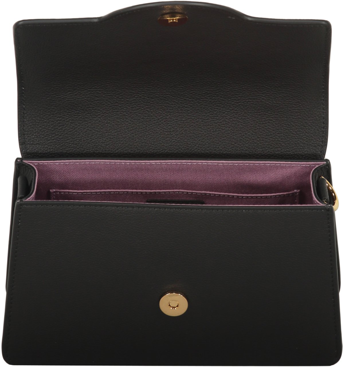 Versace Leather mini bag Zwart