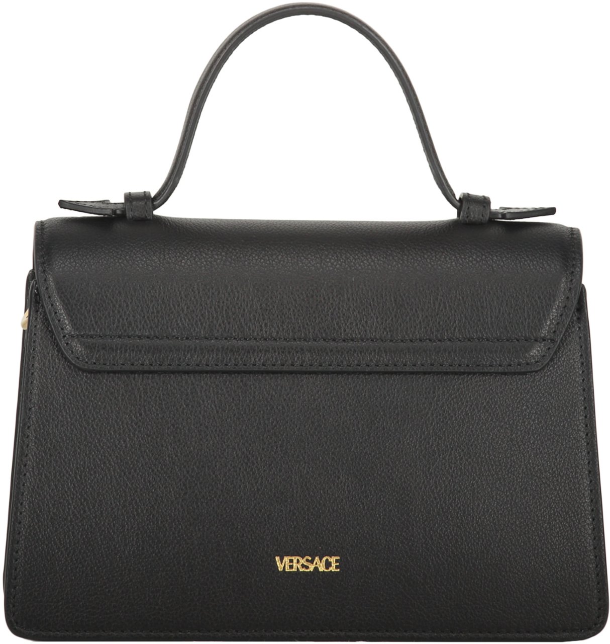 Versace Leather mini bag Zwart