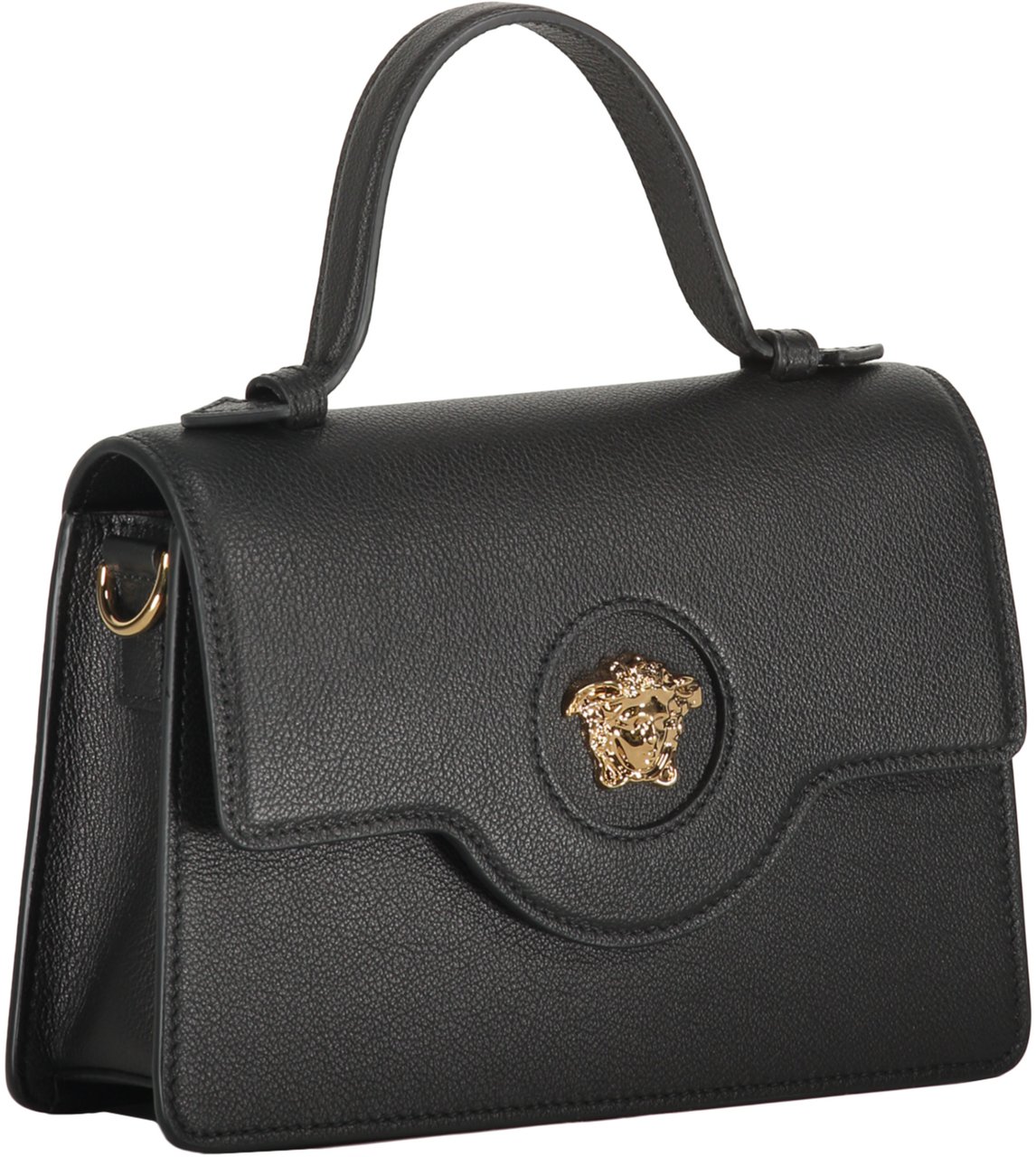Versace Leather mini bag Zwart
