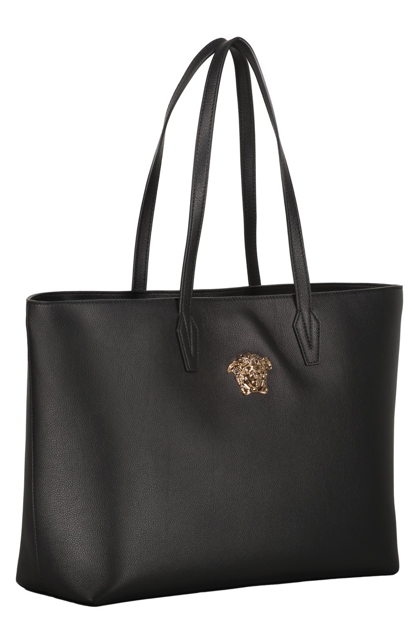 Versace Leather tote Zwart