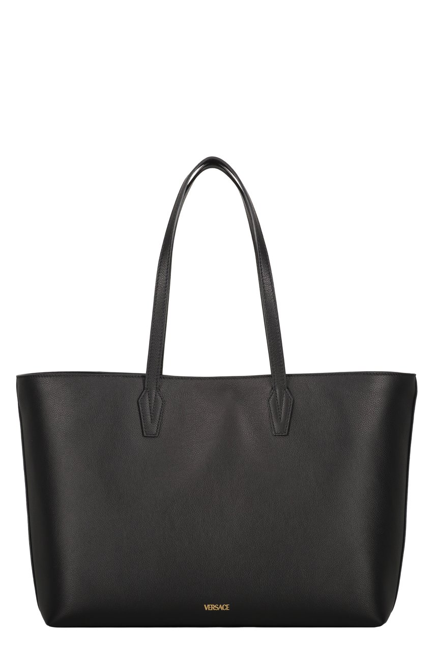 Versace Leather tote Zwart