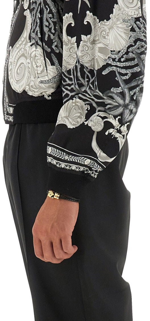 Versace Reversible Baroque Sea Jacket Zwart