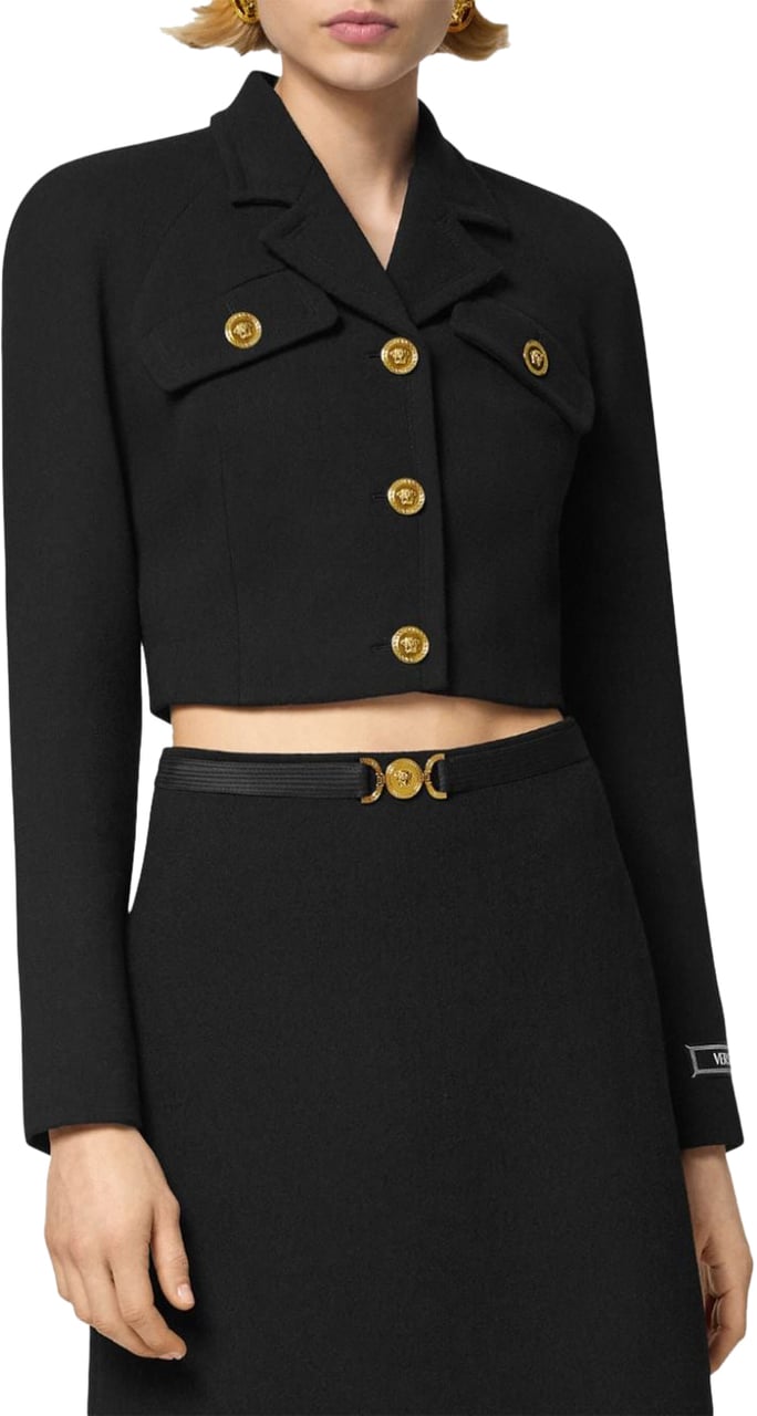 Versace Jackets Black Zwart