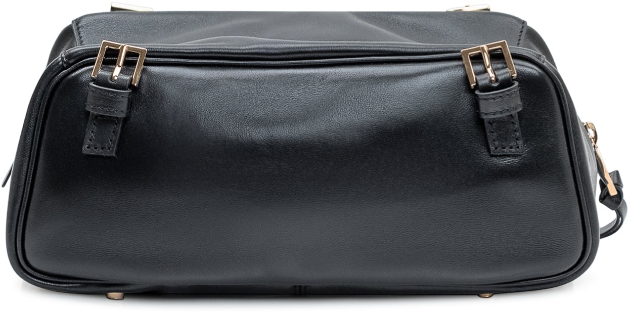 Versace Borsa Bowling Versace Tag Zwart