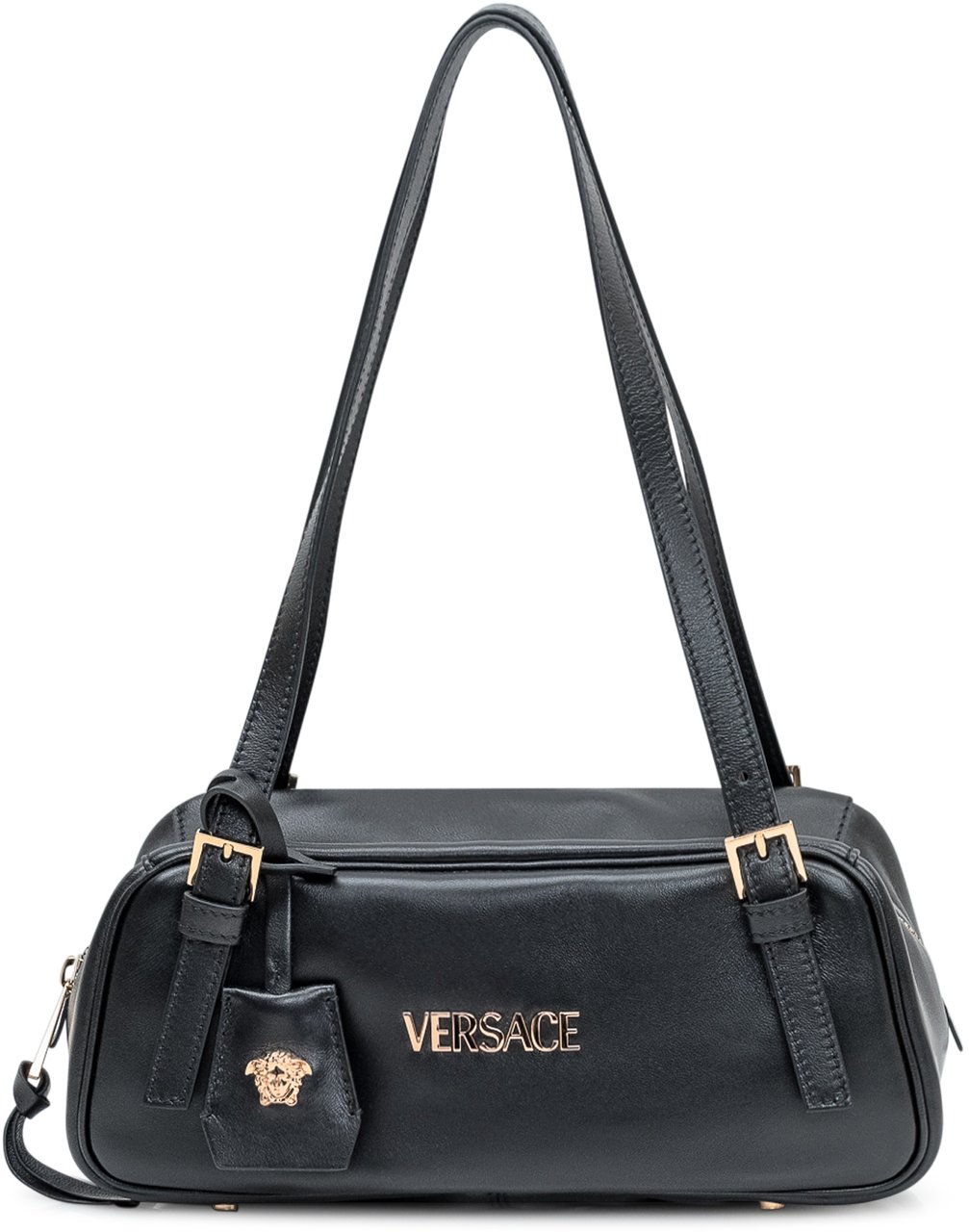 Versace Borsa Bowling Versace Tag Zwart