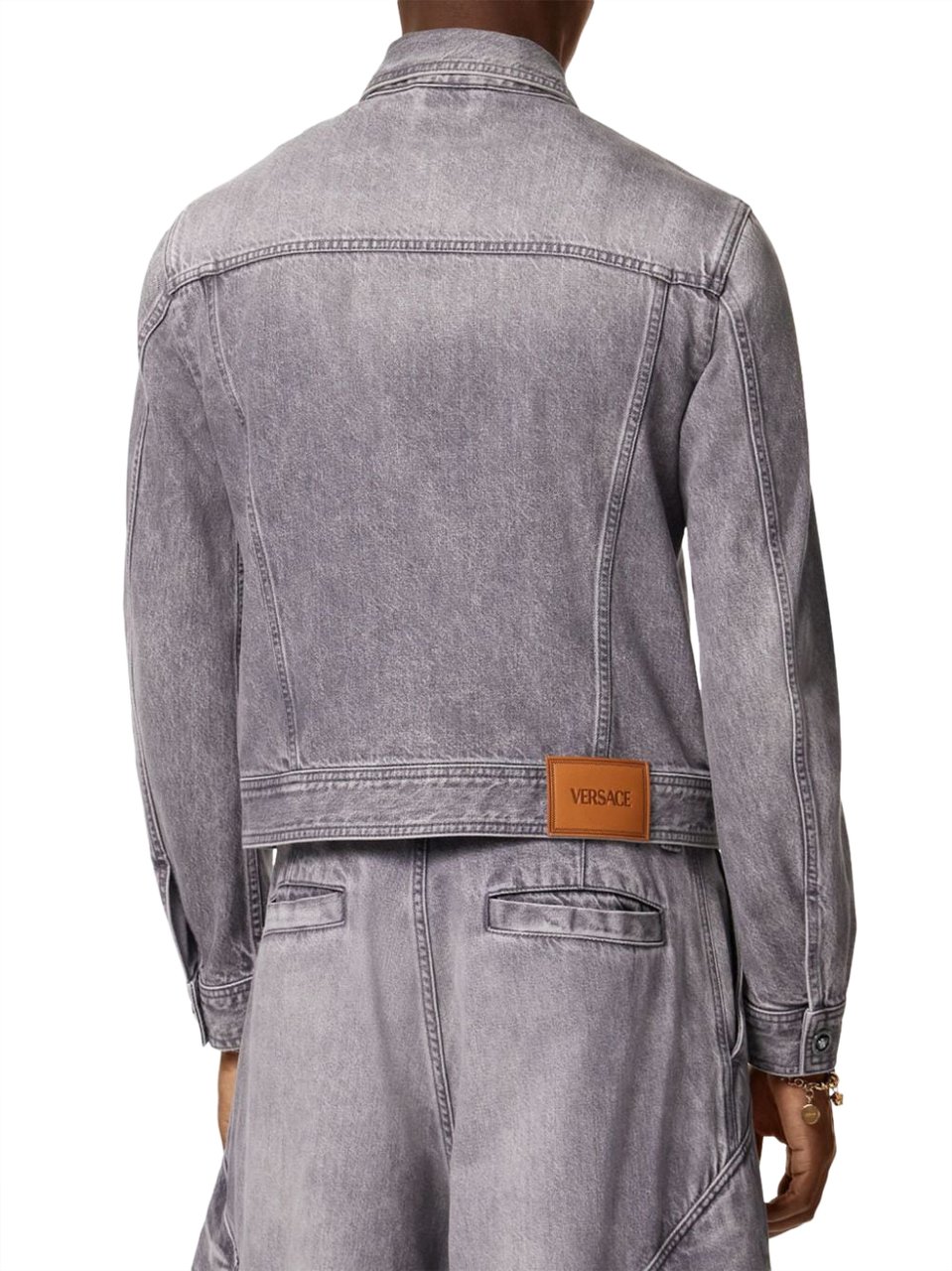 Versace Jackets Mid Grey Grijs