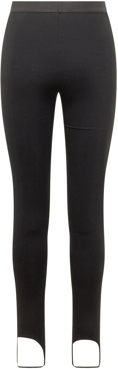 Versace Leggings Naline In Jersey Con Staffa Zwart