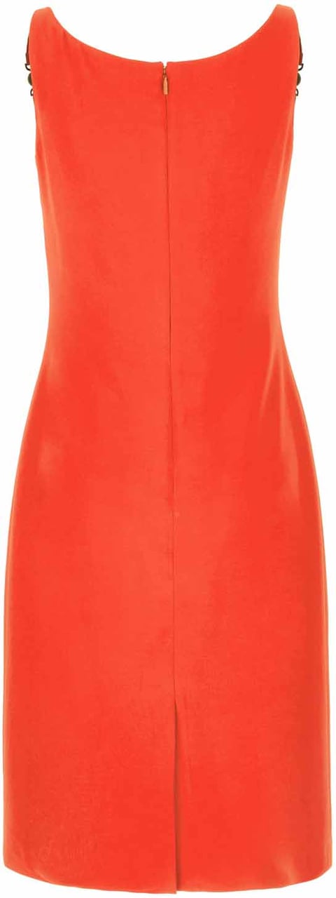 Versace Versace Fluo orange stretch viscose dress Oranje