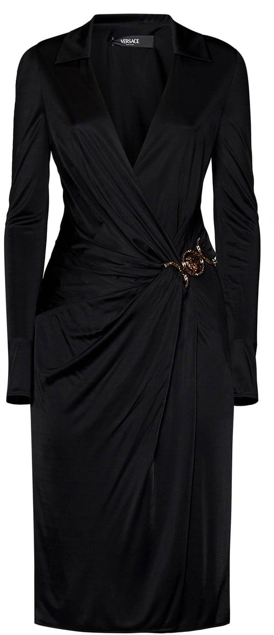 Versace Versace Dresses Black Zwart