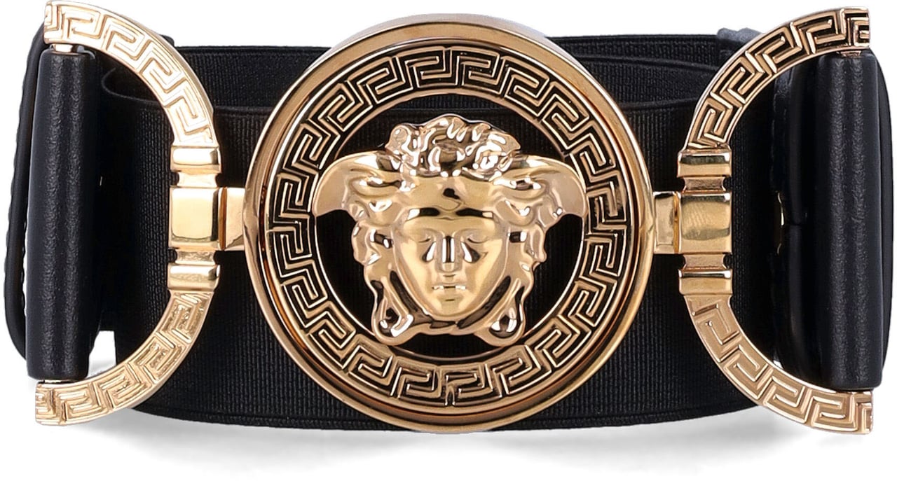 Versace Belt H 40 Elastic Nero Zwart