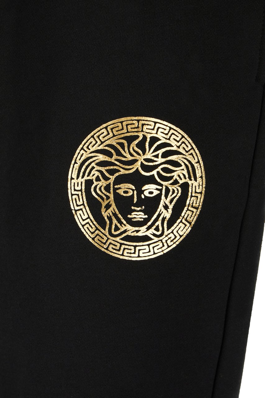 Versace Versace Black cotton joggers Zwart