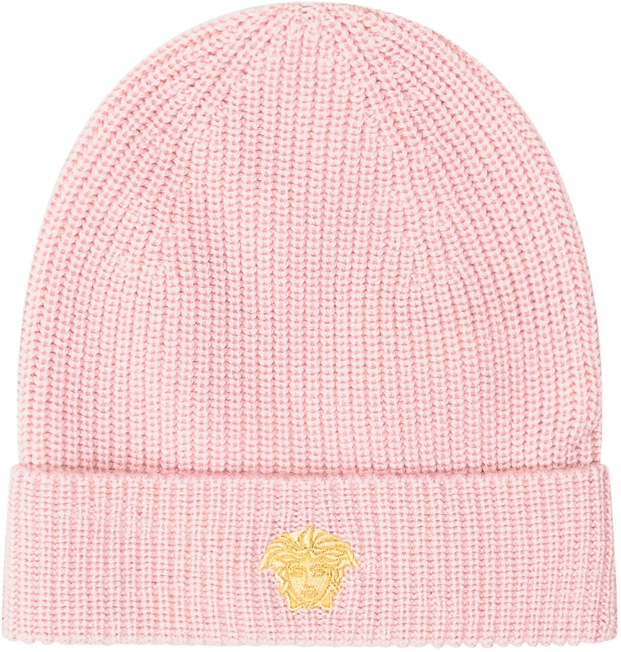 Versace Versace Kids Beanie in Lana con Logo Medusa Roze