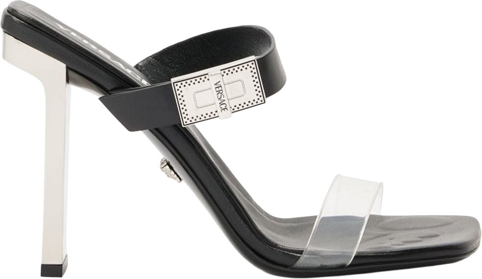 Versace Sandals Black/Palladium Zwart