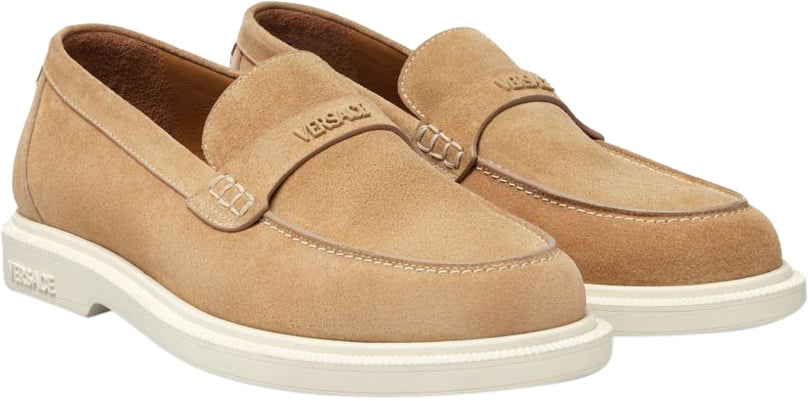 Versace Versace Flat Shoes Beige Beige