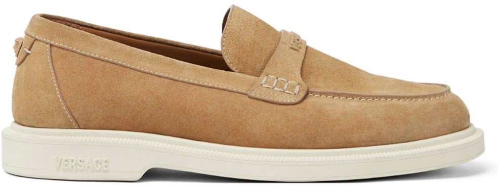 Versace Versace Flat Shoes Beige Beige