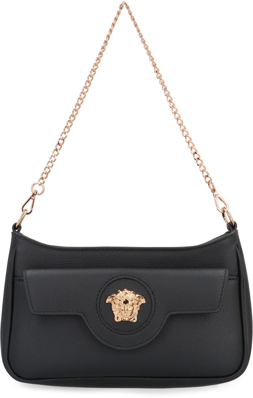 Versace The Medusa mini leather bag Zwart