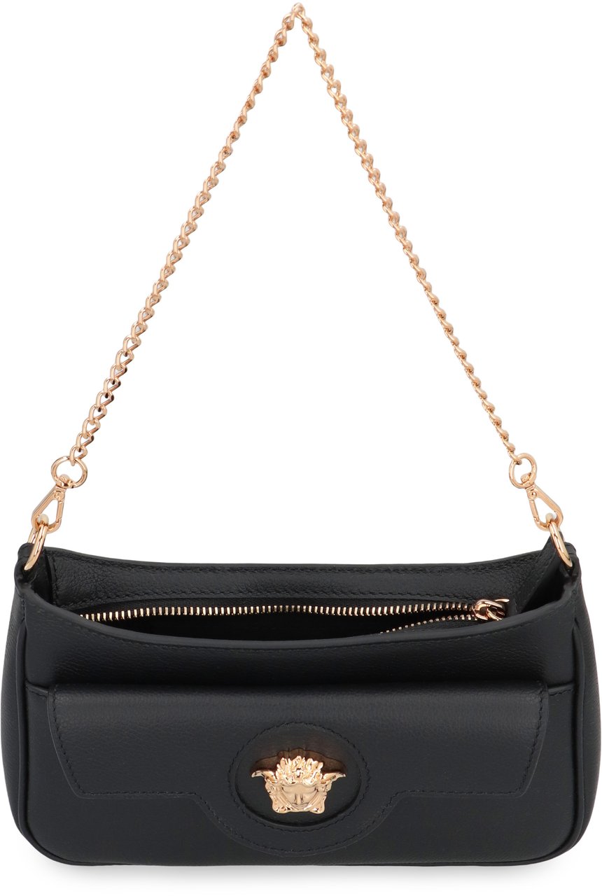 Versace The Medusa mini leather bag Zwart