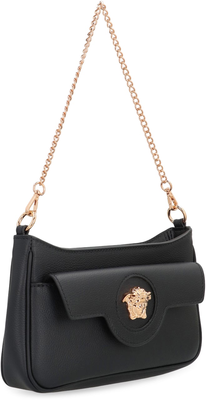 Versace The Medusa mini leather bag Zwart