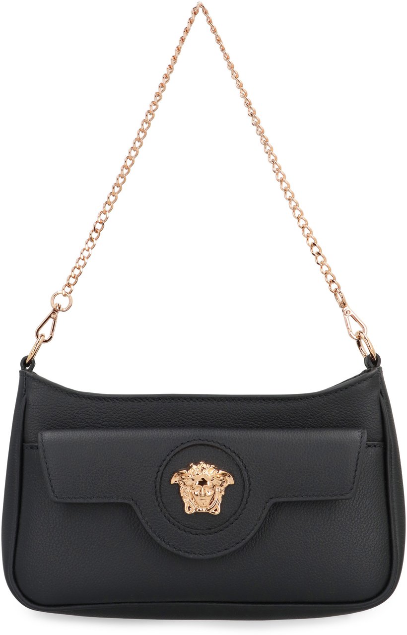 Versace The Medusa mini leather bag Zwart