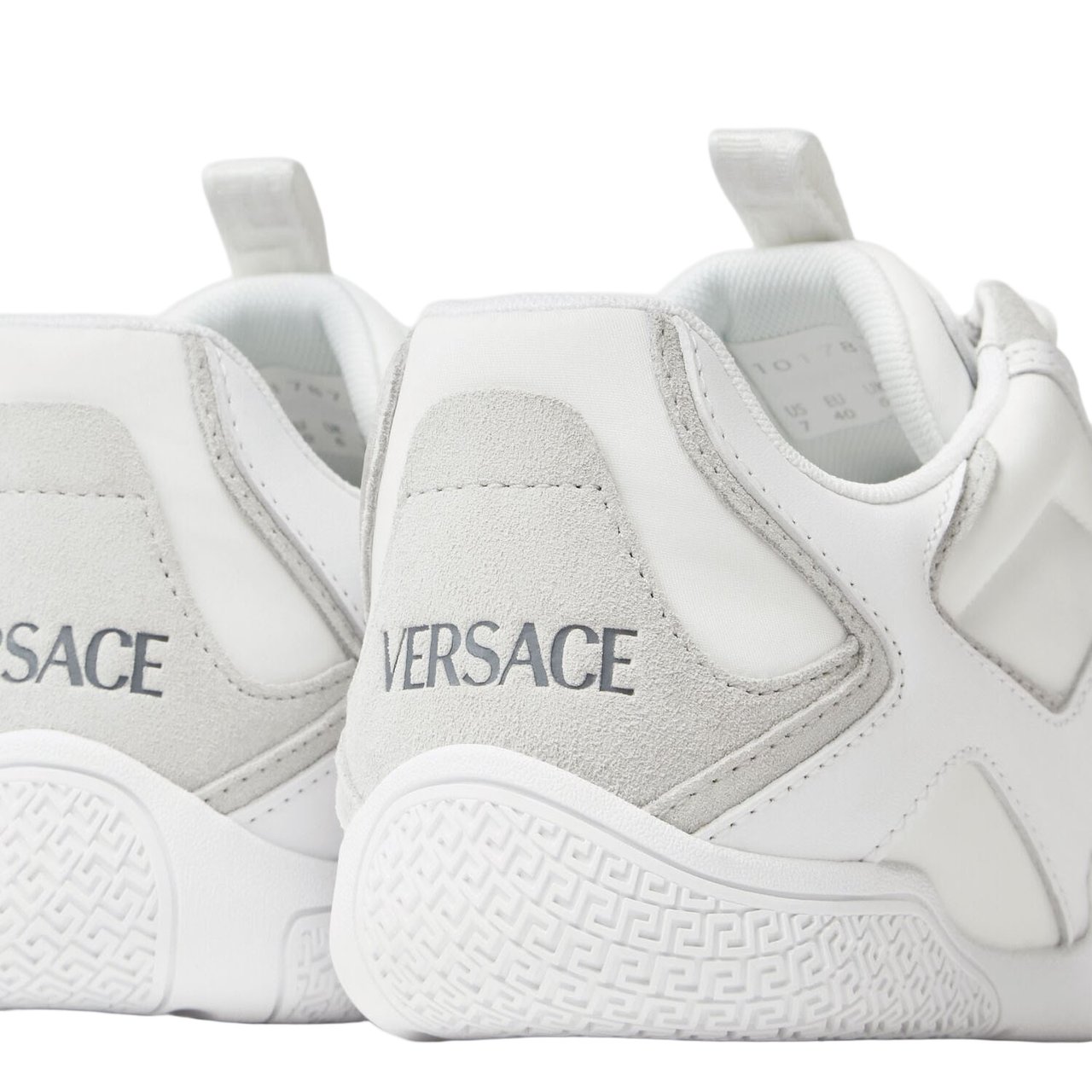 Versace Panel Design Sneakers with Greek Motif Wit