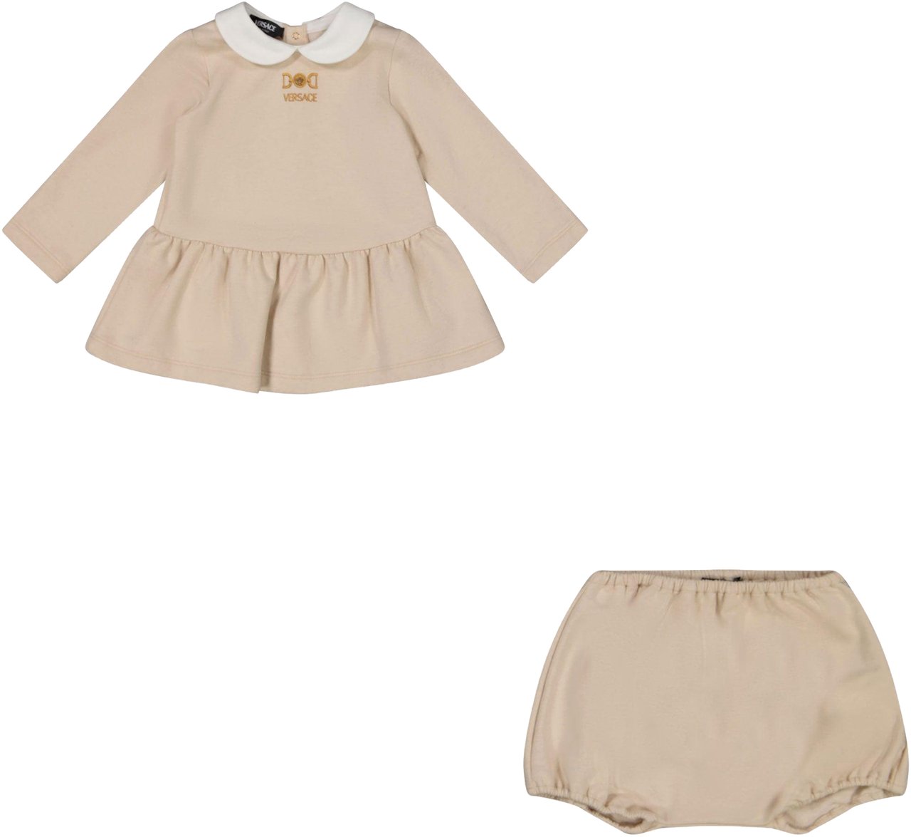 Versace Versace Baby Meisjes Jurk In Beige Beige