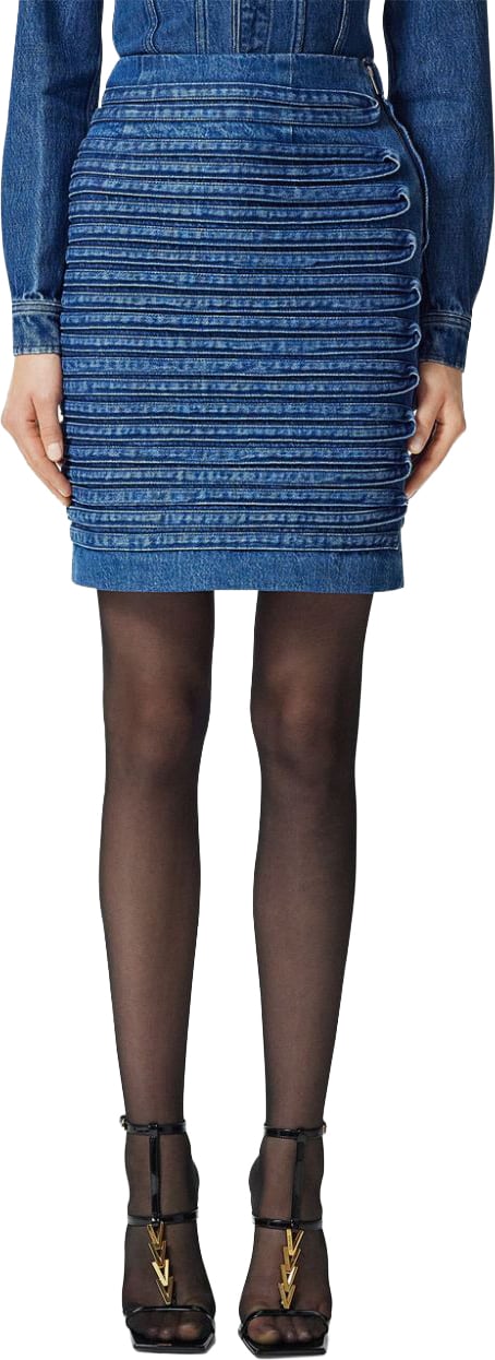 Versace Skirts Denim Blauw