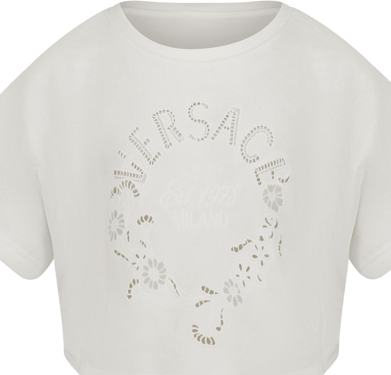 Versace Versace Kinder Meisjes T-Shirt In Off White Wit