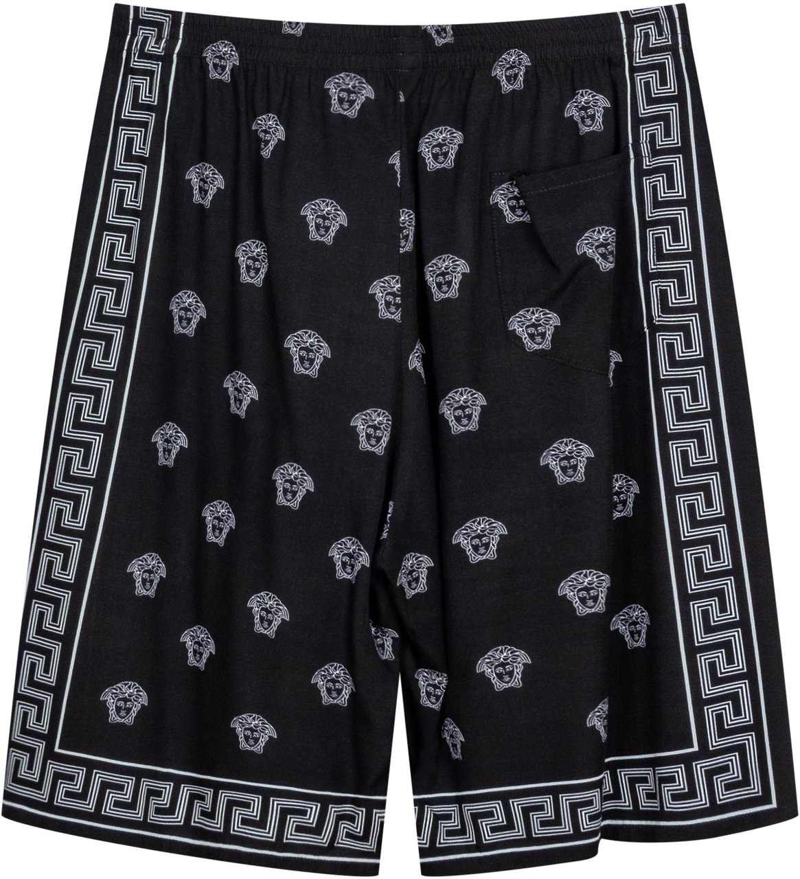 Versace Pantaloni Corti con Elastico in Vita Zwart