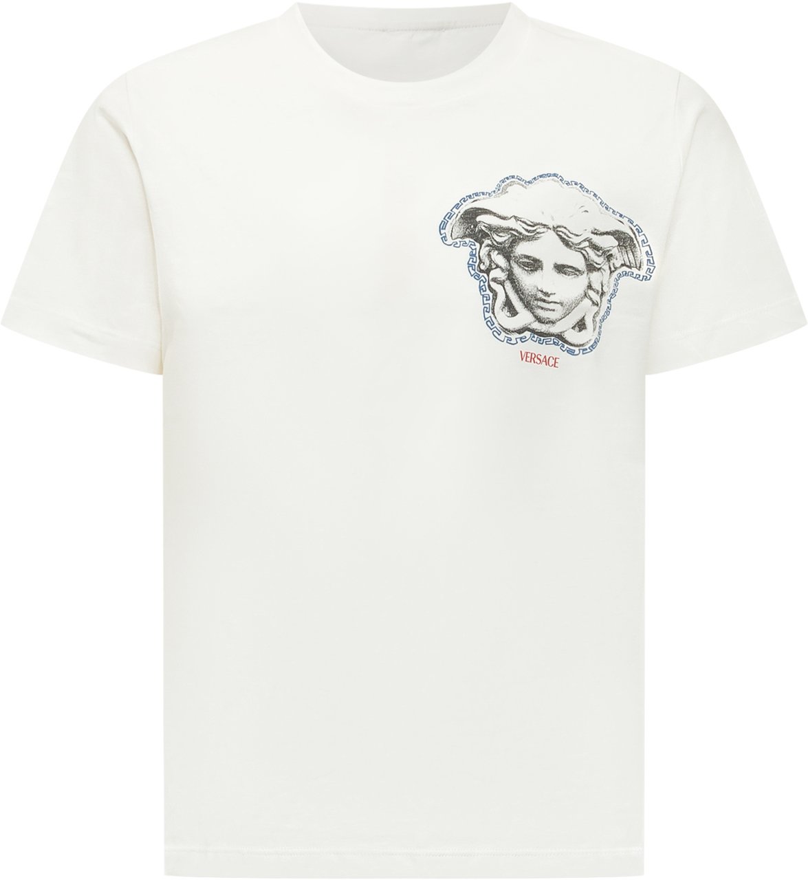Versace T-shirt Grafica Medusa 3D Wit