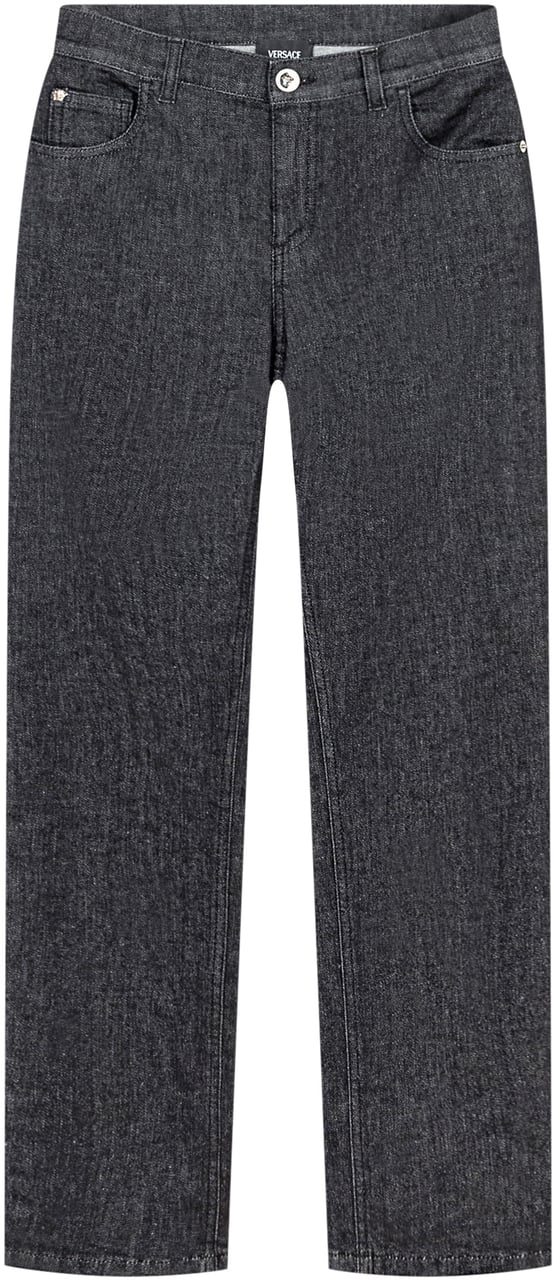 Versace Versace Kids Jeans Neri in Denim Zwart