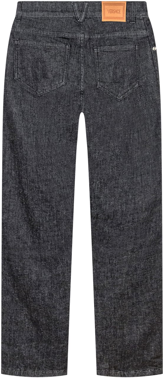 Versace Versace Kids Jeans Neri in Denim Zwart