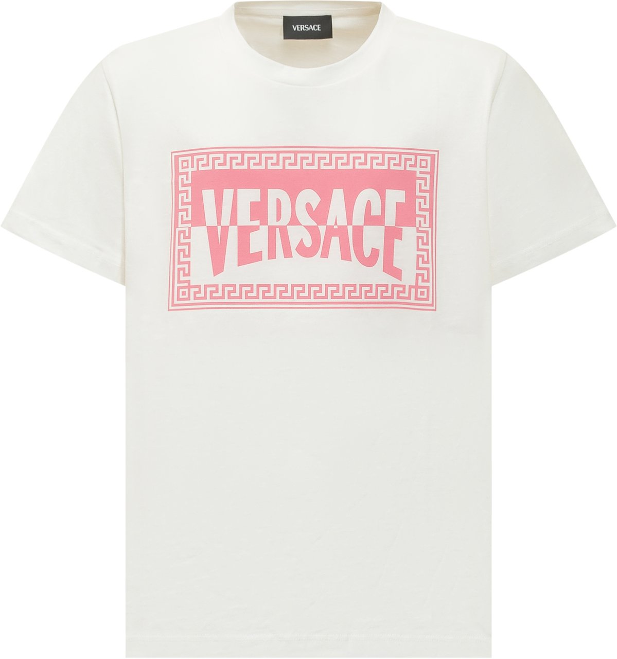 Versace T-shirt Jersey con Logo Grafico Wit