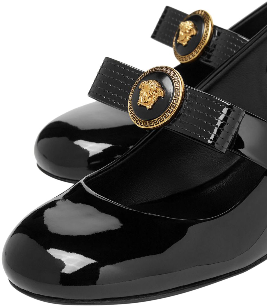 Versace With Heel Black Zwart