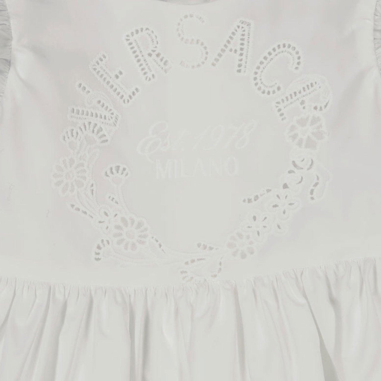 Versace Versace Baby Meisjes Jurk In Wit Wit