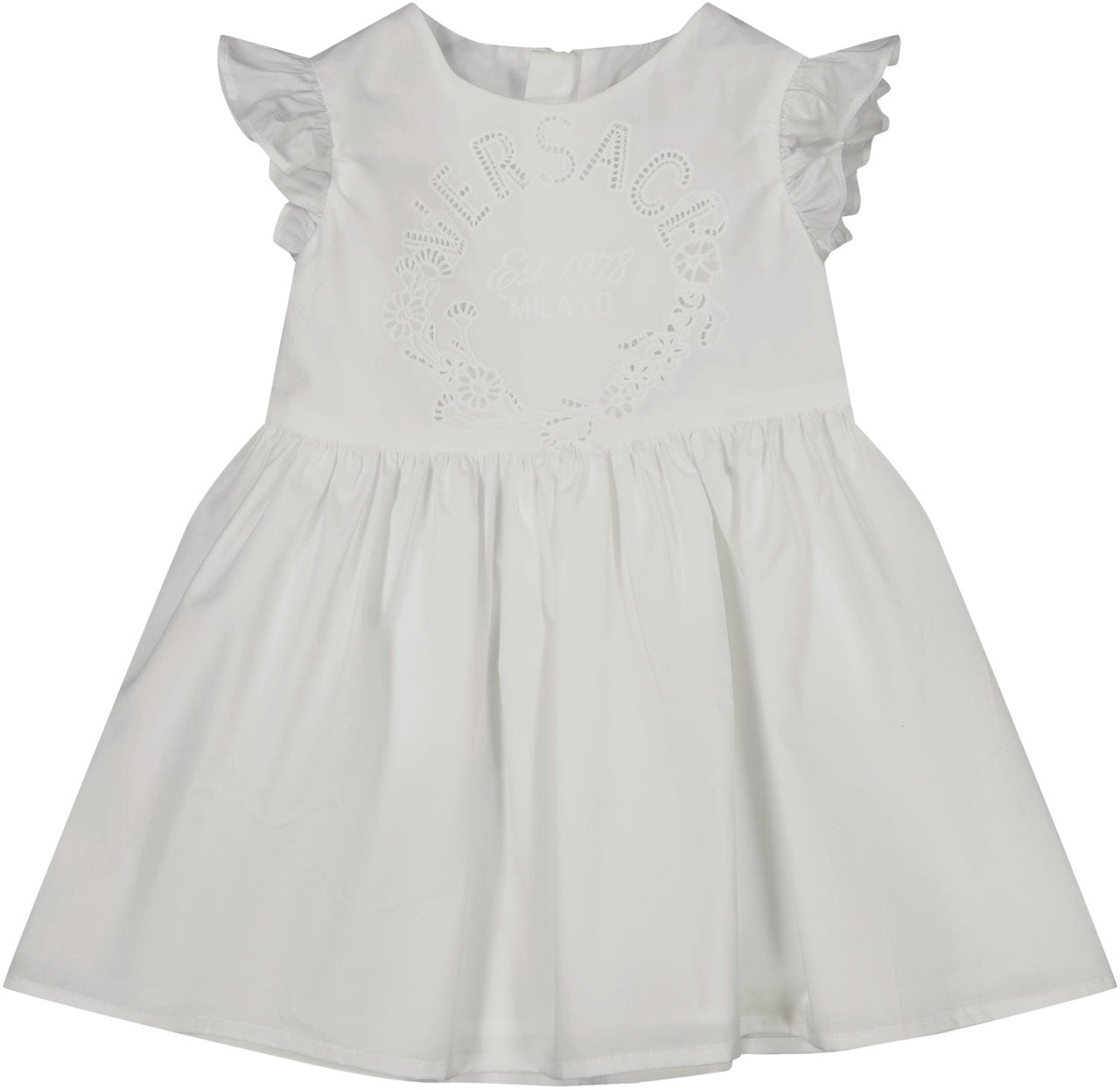 Versace Versace Baby Meisjes Jurk In Wit Wit