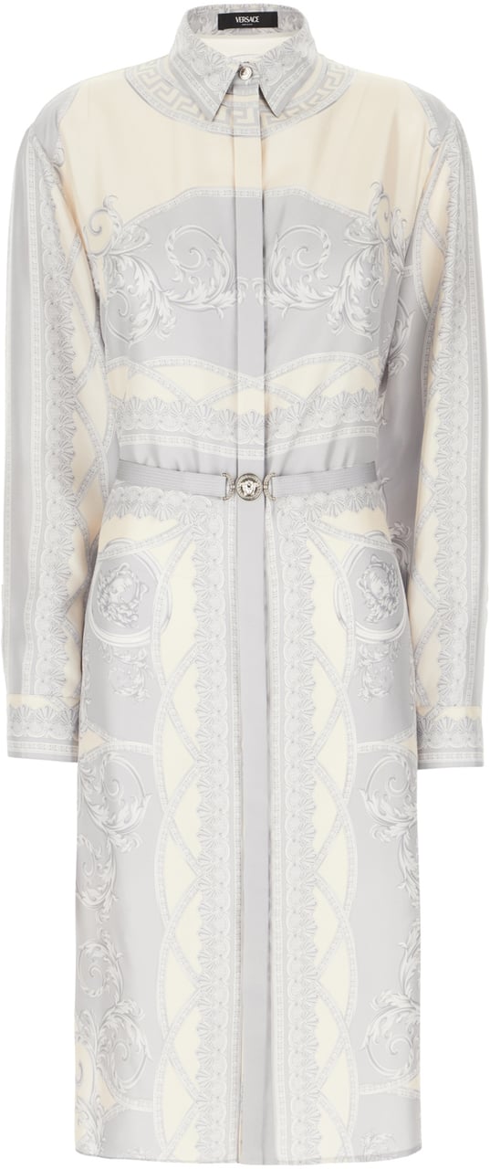 Versace Versace Printed silk shirt dress Divers