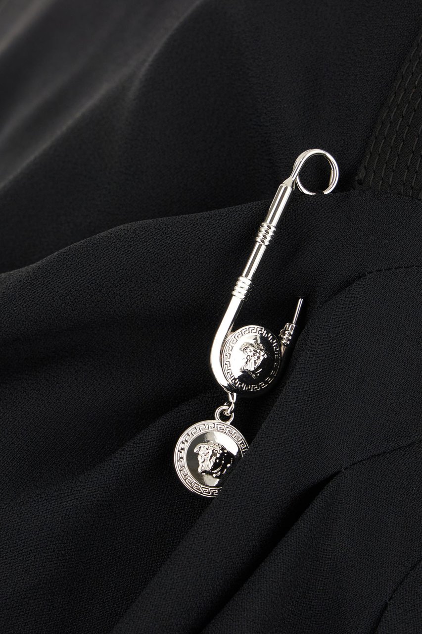 Versace Black acetate blend dress Zwart