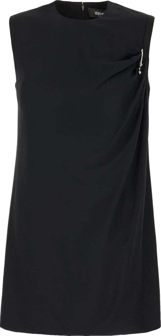 Versace Black acetate blend dress Zwart