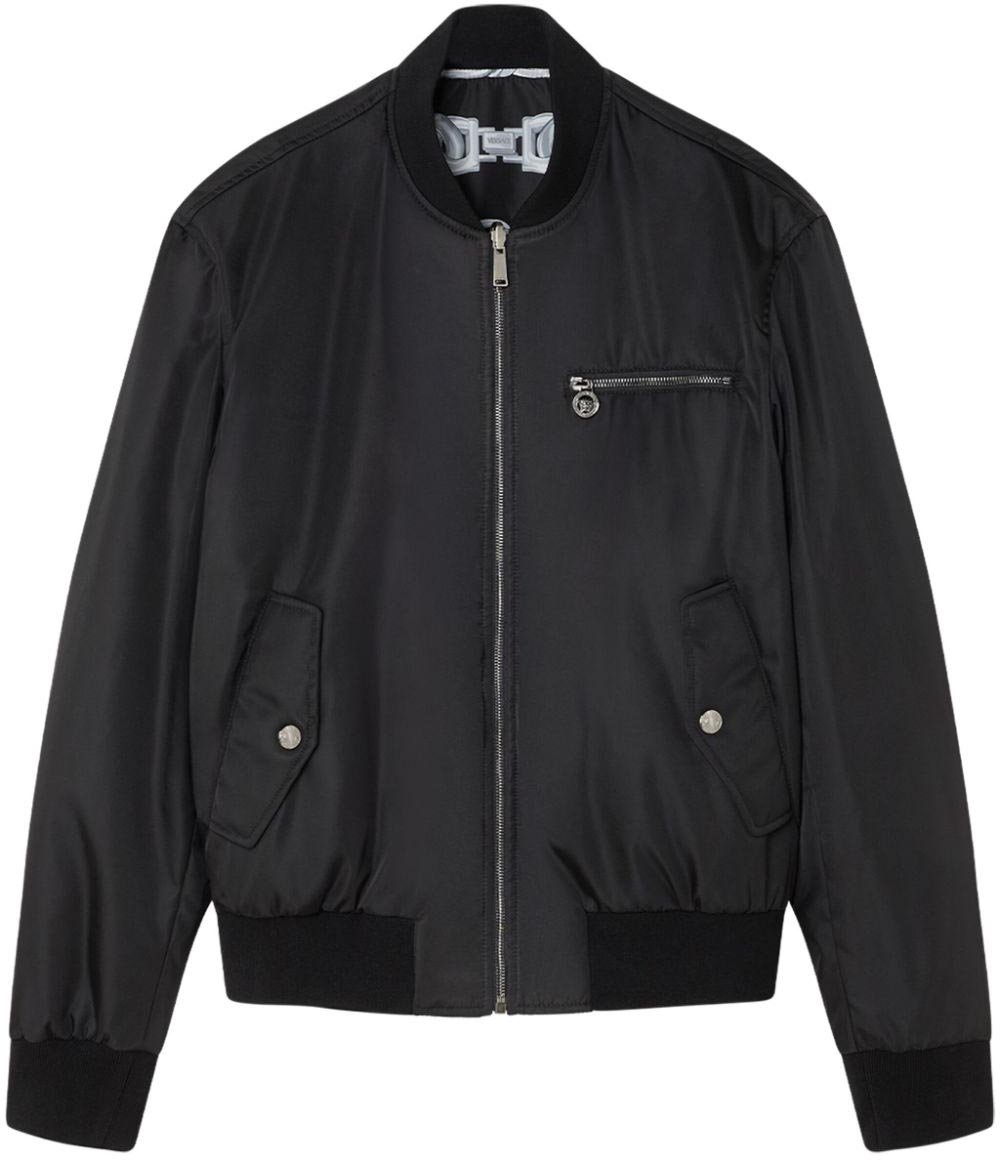 Versace Coats Black Zwart
